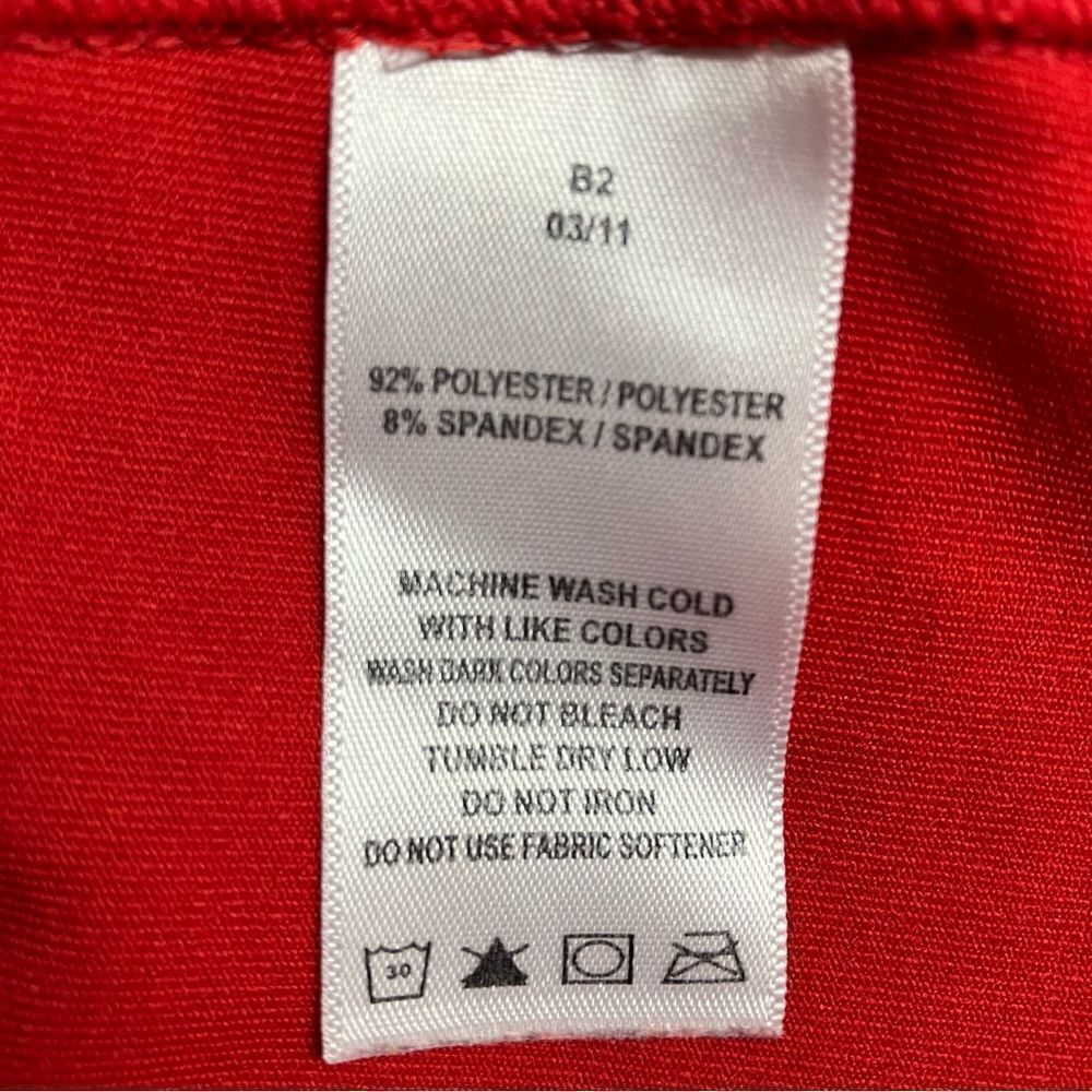 K-SWISS Activewear Tennis Tank Women’s SZ Small Red Criss-cross Back Bra Shelf - Picture 11 of 11